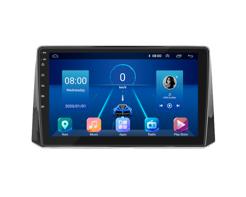 Штатная магнитола Lesko для Toyota Corolla XII (E210) 2018-н.в. экран 10" 4/32Gb 4G Wi-Fi GPS Top