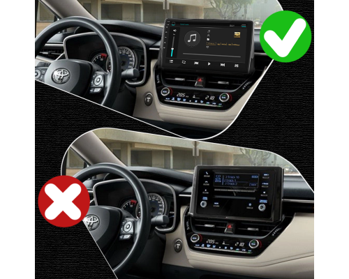 Штатная магнитола Lesko для Toyota Corolla XII (E210) 2018-н.в. экран 10" 4/32Gb 4G Wi-Fi GPS Top