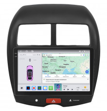 Штатная магнитола Lesko для Citroen C4 Aircross  2012-2017 экран 10" 4/64 QLED CarPlay 4G Wi-Fi GPS 360 Prime