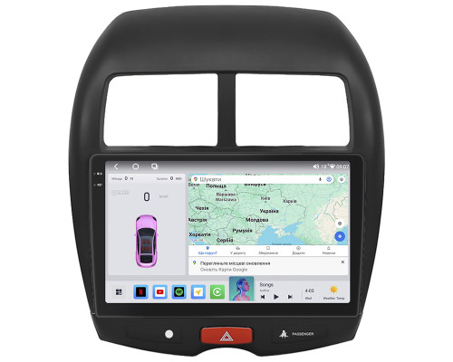 Штатная магнитола Lesko для Citroen C4 Aircross  2012-2017 экран 10" 4/64 QLED CarPlay 4G Wi-Fi GPS 360 Prime