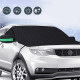 Защитная накидка чехол 12838 Green на лобовое стекло и зеркала от снега и солнца на магнитах 260*114 см