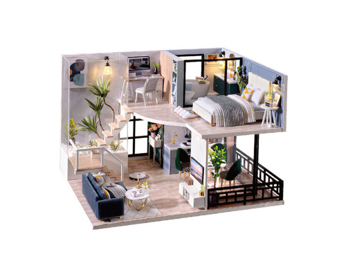 Кукольный дом конструктор DIY Cute Room L-032-B/C Вилла "Уютная жизнь"