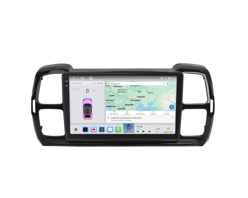 Штатная магнитола Lesko для Citroen C5 Aircross I 2018-н.в. экран 9" 4/64 QLED CarPlay 4G Wi-Fi GPS 360 Prime