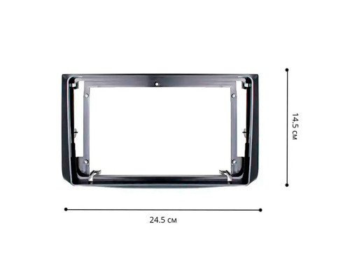 Переходная рамка Chevrolet Aveo 2007-2011 ZAZ Vida 2012+ Ravon Nexia R3 2016-2020 (6328) 9" Black