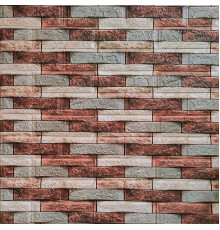 Декоративная 3D панель 700х770х3мм Коричневый кирпич песчаник (340) SW-00000531
