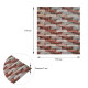 Декоративная 3D панель 700х770х3мм Коричневый кирпич песчаник (340) SW-00000531