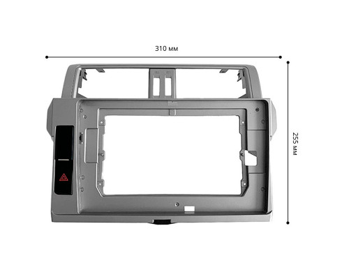 Переходная рамка Toyota Land Cruiser Prado (150) 2013-2017 (6629) 10.1"
