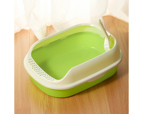 Туалет для кошек с лопаткой Taotaopets 226611 40*29*13,5 см Green
