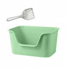 Туалет лоток для кошек с лопаткой Taotaopets 262207-40 Green