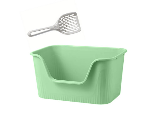 Туалет лоток для кошек с лопаткой Taotaopets 262207-40 Green