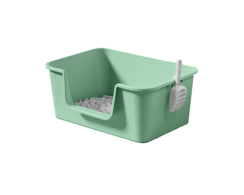 Туалет лоток для кошек с лопаткой Taotaopets 262207-40 Green