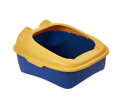 Туалет для кошек с лопаткой Taotaopets 268802 лоток для котов 40*30*18,5 cm Yellow