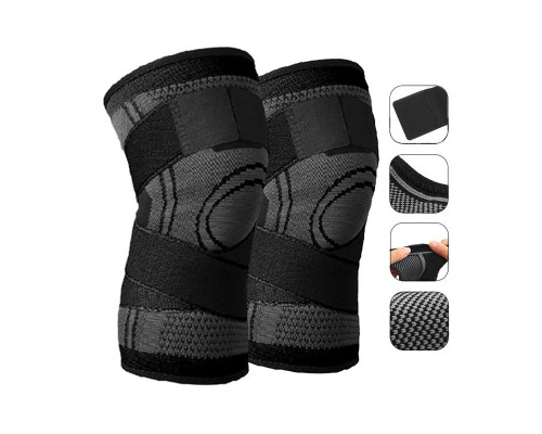 Компрессионные наколенники для спорта AOLIKES HX-7720 Black XL