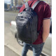 Городской мужской кожаный рюкзак 28х42х18, сумка на плечи для ноутбука Tiding Bag B2-03555A, черная