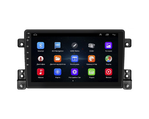 Штатная магнитола Lesko для Suzuki Grand Vitara III Рестайлинг 2 2012-2015 экран 9" 1/16Gb Wi-Fi GPS Base