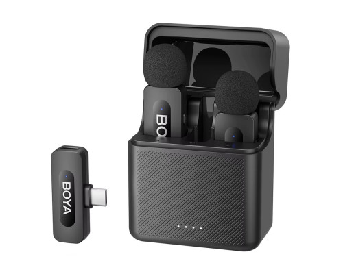 Мікрофон петличний бездротовий BOYA BY-V30 (Type-C) black
