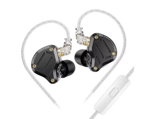 Навушники KZ ZS10 Pro 2 з мікрофоном black