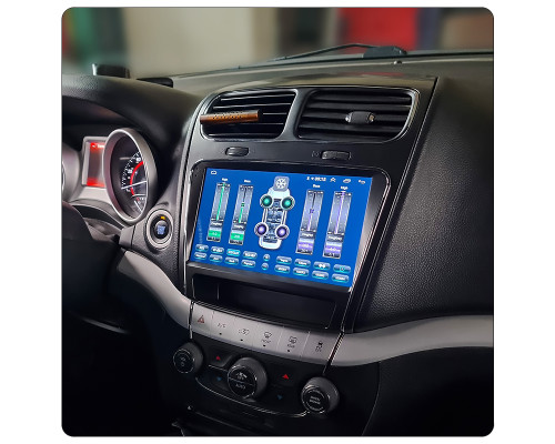 Штатная магнитола Lesko для Dodge Journey I Рестайлинг 2011-2020 экран 9" 4/32Gb 4G Wi-Fi GPS Top