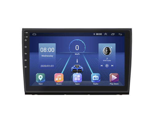 Штатная магнитола Lesko для Fiat Bravo II 2007-2014 экран 9" 4/32Gb 4G Wi-Fi GPS Top