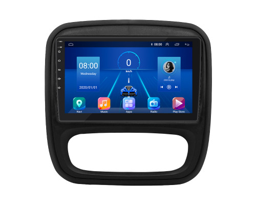 Штатная магнитола Lesko для Renault Trafic III 2014-2021 экран 9" 4/32Gb 4G Wi-Fi GPS Top