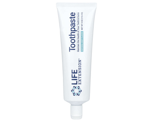 Зубна паста, Toothpaste, Life Extension, зі смаком м'яти, 113.4 г