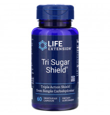 Зниження цукру в крові, Tri Sugar Shield, Life Extension, 60 капсул