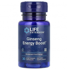 Заряд енергії, Ginseng Energy Boost, Life Extension, 30 вегетаріанських капсул