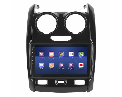 Штатная магнитола Lesko для Dacia Duster II 2017-2021 экран 9" 2/32Gb Wi-Fi GPS Base