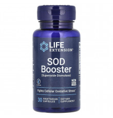 Супероксиддисмутаза, SOD Booster, Life Extension, 30 вегетаріанських капсул