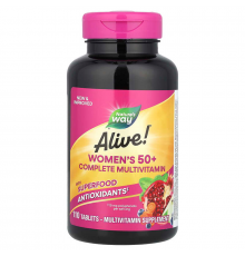 Мультивітаміни для жінок віком від 50 років, Women's 50+ Complete, Alive!, Nature's Way, повний комплекс, 110 таблеток