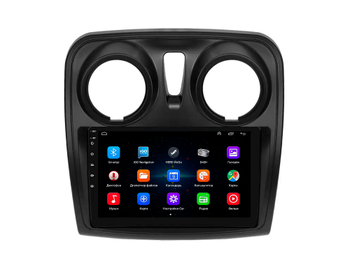 Штатная магнитола Lesko для Dacia Lodgy  2012-2017 экран 9" 1/16Gb Wi-Fi GPS Base