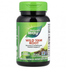Дикий ямс, Wild Yam, Nature's Way, корінь, 700 мг, 100 веганських капсул (350 мг в капсулі)