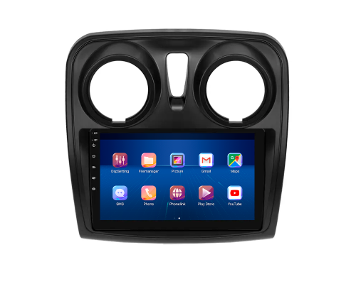 Штатная магнитола Lesko для Dacia Lodgy  2012-2017 экран 9" 2/32Gb Wi-Fi GPS Base