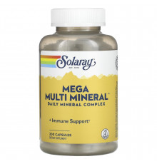 Мультимінерали, великий комплекс, Multi Mineral, Solaray, 200 капсул