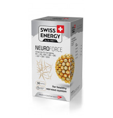 Вітаміни групи В, NEUROFORCE Vitamin B-Complex, Swiss Energy, підтримка нервової системи, 30 капсул