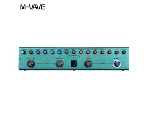 Портативний гітарний процесор M-VAVE Tank-G green