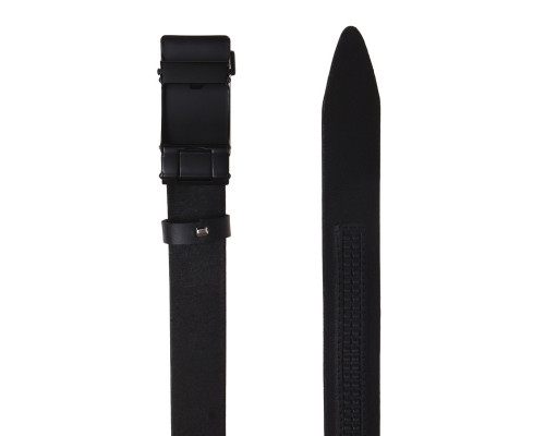 Автоматический мужской пасок с пряжкой115-125×3.5 / ремень на брюки Borsa Leather, черный