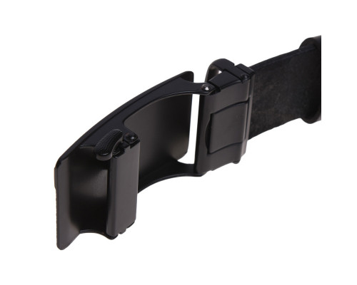 Автоматический мужской пасок с пряжкой115-125×3.5 / ремень на брюки Borsa Leather, черный