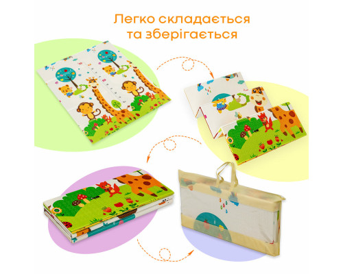 Коврик детский 147см х 177см х 8мм Лисички-Ростомер (303) SW-00003033