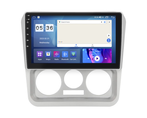Штатная магнитола Lesko для Geely CK (Otaka) I Рестайлинг 2008-2016 экран 9" 4/64Gb CarPlay 4G Wi-Fi GPS Prime