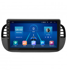 Штатная магнитола Lesko для Fiat 500 II 2007-2015 экран 9" 2/32Gb 4G Wi-Fi GPS Top