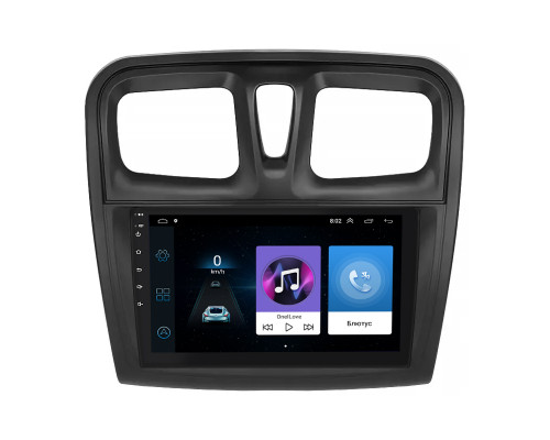 Штатная магнитола Lesko для Dacia Logan II Рестайлинг 2016-2020 экран 9" 1/16Gb Wi-Fi GPS Base