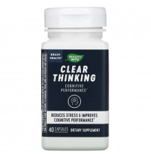 Здоров'я мозку, Clear Thinking, Nature's Way, ясність мислення, 40 капсул