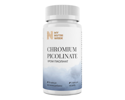 Хром піколінат, Chromium Picolinate, My Nutri Week, 60 капсул