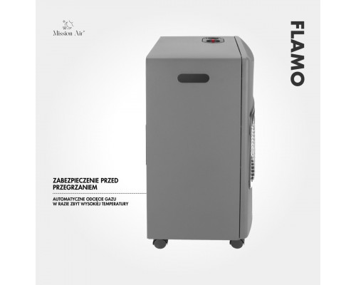 Портативный газовый обогреватель FLAMO 3 режима мощности (1400 Вт, 2750 Вт, 4100 Вт) + шланг + редуктор, Польша