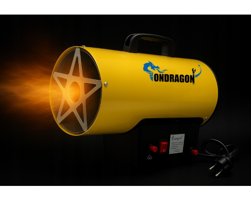 Газовый обогреватель / Газовая тепловая пушка (дуйка) 15 кВт Ondragon (Пропан/Бутан) + шланг и редуктор (Польша)