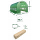 Садовая теплица 10 м² (4 x 2,5 х 2 м) Зеленая (Польша)