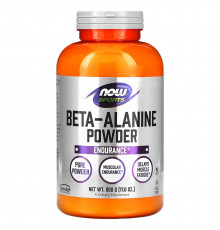 Бета-аланін, Beta-Alanine, Now Foods, Sports, чистий порошок, 500 г