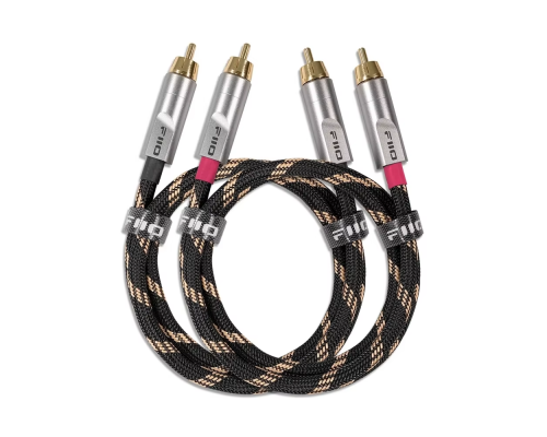 Кабель звуковий FiiO LR-RCA4M Dual RCA 80см black-grey