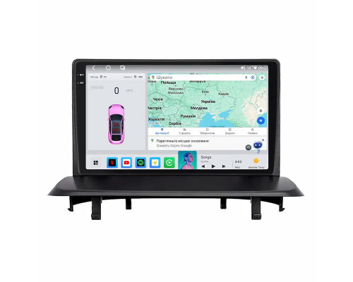 Штатная магнитола Lesko для Peugeot 5008 I ver. 2 2009-2016 экран 9" 4/64 QLED CarPlay 4G Wi-Fi GPS 360 Prime